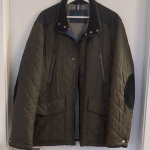 Cole Haan Quilted Green Jacket